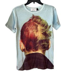 J.W. Anderson x Topshop Blue Graphic Shirt in Size S/M